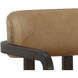Madrone Brown / Ludlow Sesame Leather Dining Armchair
